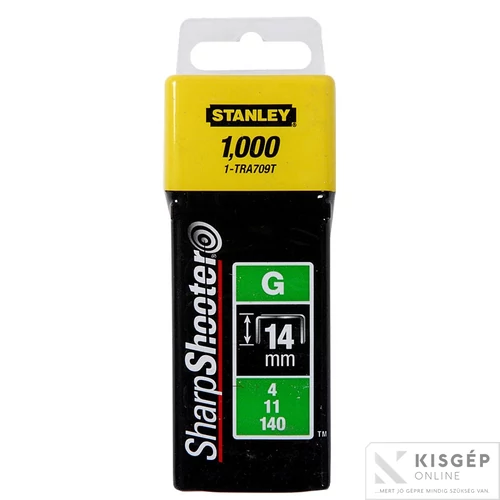 Stanley tűzőkapocs  G 10mm 1000db / csomag
