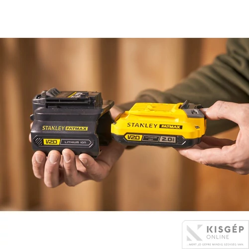 STANLEY® FATMAX® kezdőkészlet 18 Volt-os V20 akkurendszerhez és régebbi akkus szerszámokhoz