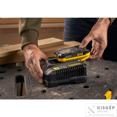 STANLEY® FATMAX® V20 Akkumulátor és töltő szett (18V/2x2,0Ah)