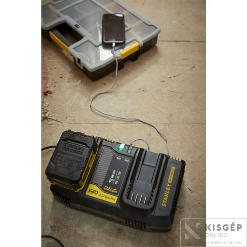 STANLEY® FATMAX® 18 voltos két portos töltő