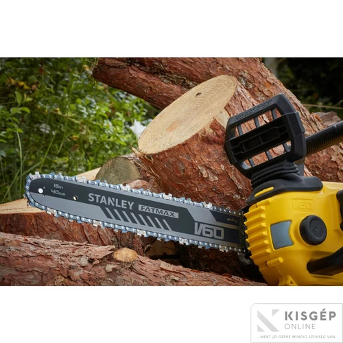 STANLEY® FATMAX® 54 voltos V60 akkumulátoros láncfűrész, 40 cm