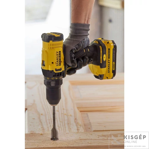 STANLEY® FATMAX® 18 Volt-os V20 akkumulátoros fúrócsavarozó | Akkuval, töltővel