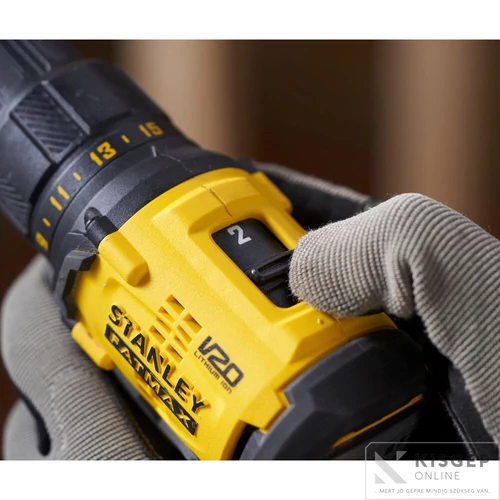 STANLEY® FATMAX® 18 Volt-os V20 akkumulátoros fúrócsavarozó | Akkuval, töltővel