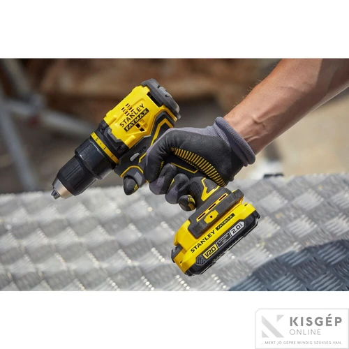 STANLEY® FATMAX® 18 Volt-os V20 akkumulátoros fúrócsavarozó | Akkuval, töltővel