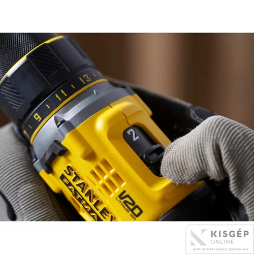 STANLEY® FATMAX® 18 Volt-os V20 akkumulátoros fúrócsavarozó KEFE NÉLKÜLI | Akku és töltő nélkül