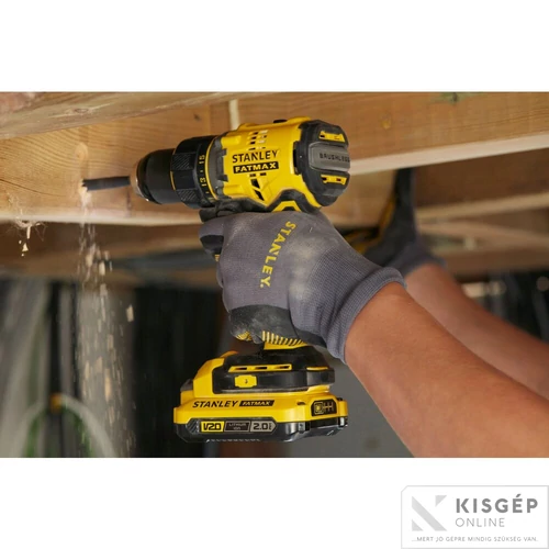 STANLEY® FATMAX® 18 Volt-os V20 akkumulátoros fúrócsavarozó KEFE NÉLKÜLI | Akku és töltő nélkül