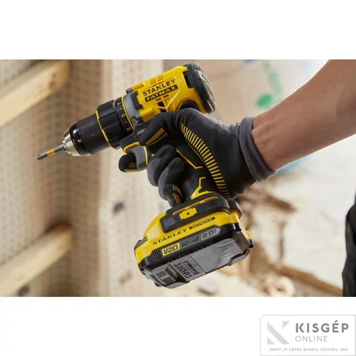 STANLEY® FATMAX® 18 Volt-os V20 akkumulátoros fúrócsavarozó KEFE NÉLKÜLI