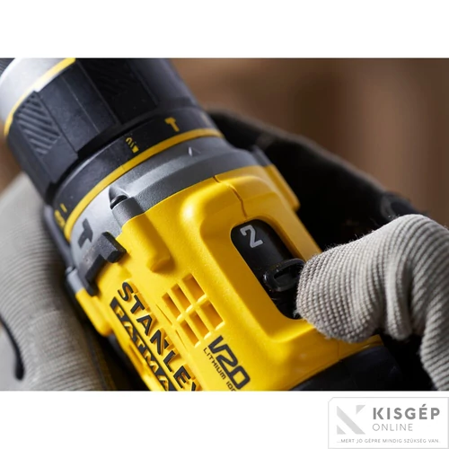 STANLEY® FATMAX® 18 Volt-os V20 akkumulátoros ütvefúró/csavarozó KEFE NÉLKÜLI | Akku és töltő nélkül