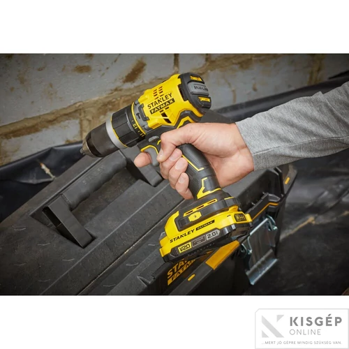 STANLEY® FATMAX® 18 Volt-os V20 akkumulátoros ütvefúró/csavarozó KEFE NÉLKÜLI