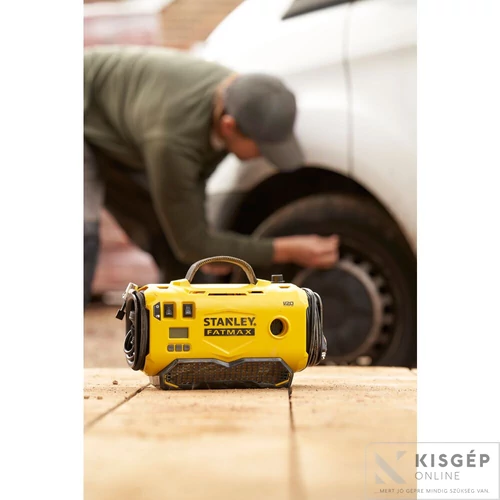 STANLEY® FATMAX® 18 Volt-os V20 akkumulátoros 11 BAR nyomású hármas forrású inflátor
