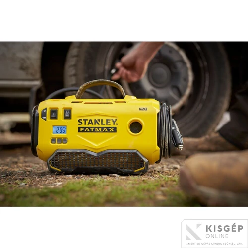 STANLEY® FATMAX® 18 Volt-os V20 akkumulátoros 11 BAR nyomású hármas forrású inflátor