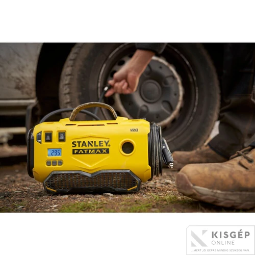 STANLEY® FATMAX® 18 Volt-os V20 akkumulátoros 11 BAR nyomású hármas forrású inflátor