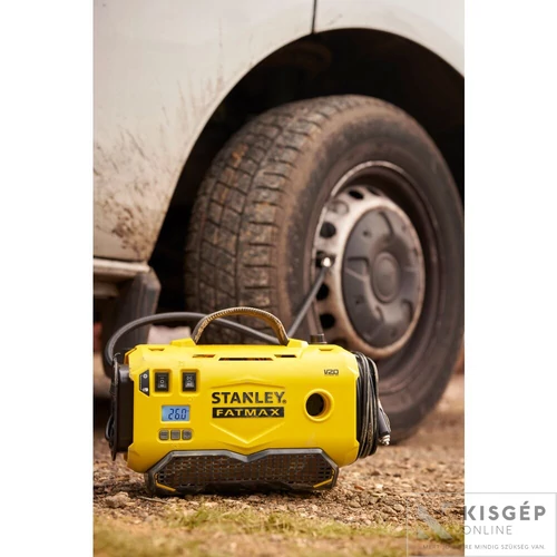 STANLEY® FATMAX® 18 Volt-os V20 akkumulátoros 11 BAR nyomású hármas forrású inflátor