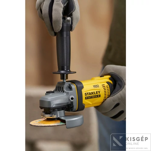 STANLEY® FATMAX® 18 Volt-os V20 akkumulátoros sarokcsiszoló, 125 mm