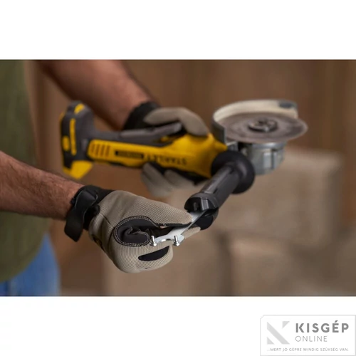 STANLEY® FATMAX® 18 Volt-os V20 akkumulátoros sarokcsiszoló, 125 mm, KEFE NÉLKÜLI