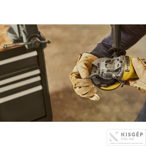 STANLEY® FATMAX® 18 Volt-os V20 akkumulátoros sarokcsiszoló, 125 mm, KEFE NÉLKÜLI