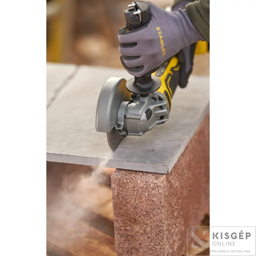 STANLEY® FATMAX® 18 Volt-os V20 akkumulátoros sarokcsiszoló, 125 mm, KEFE NÉLKÜLI