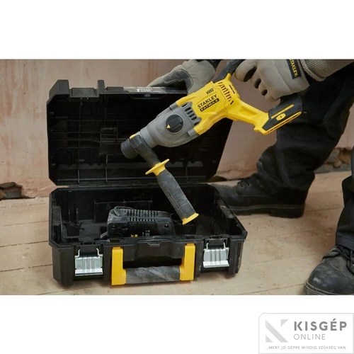 STANLEY® FATMAX® 18 Volt-os V20 akkumulátoros SDS-plus kombi fúrókalapács KEFE NÉLKÜLI