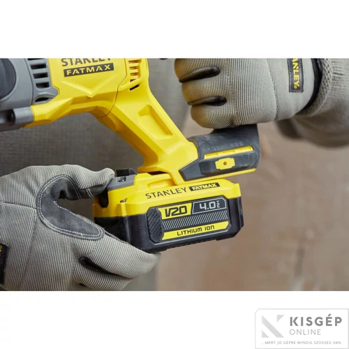 STANLEY® FATMAX® 18 Volt-os V20 akkumulátoros SDS-plus kombi fúrókalapács KEFE NÉLKÜLI