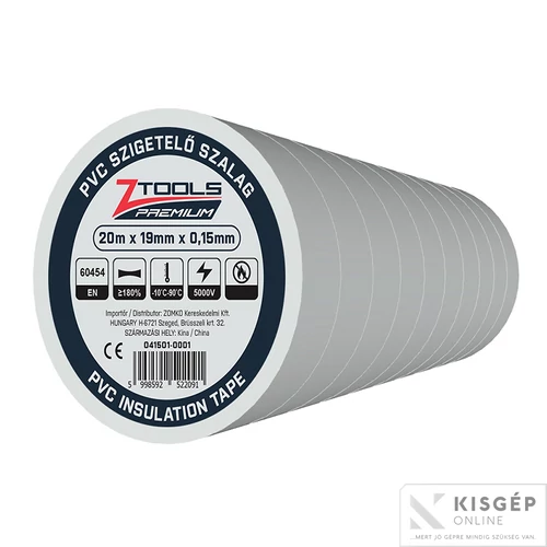 Szigetelő szalag 20x19 fehér 1db