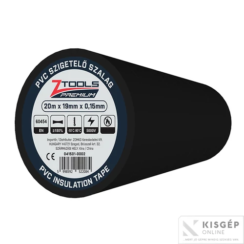 Szigetelő szalag 20x19 fekete 1db