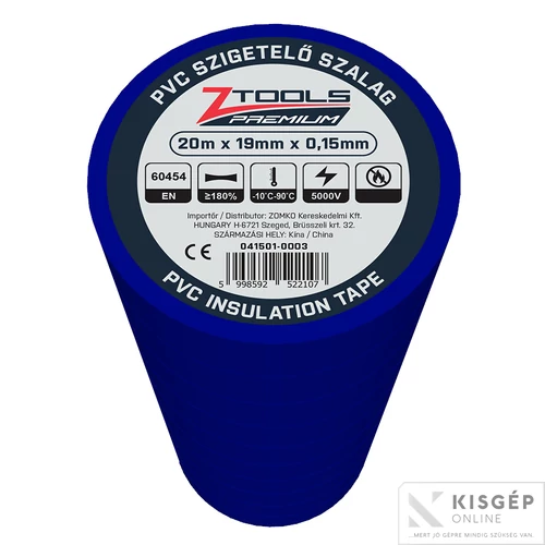 Szigetelő szalag 20x19 kék 1db