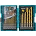 Makita HSS-TIN fémfúró készlet 19db-os