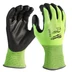 Milwaukee Hi-Vis Vágásbiztos védőkesztyű - 4/D  - XL/10 - 1 pár