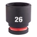 Milwaukee 1/2" Dugókulcsbetét hatlapú, gépi, rövid 26 mm - 1 db