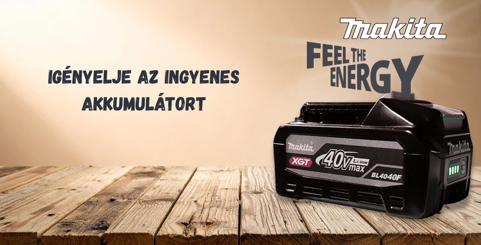 Makita XGT kampány 2026 – Ajándék BL4040F akkumulátor